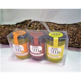 ACEITE 900 Caja Regalo con 3 Jaleas de Aove extra 3x140 gr